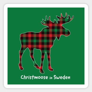 Christmoose In Sweden Magnet